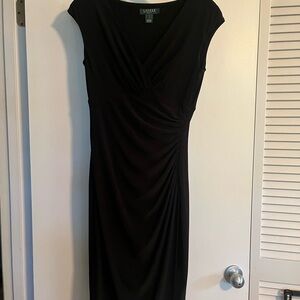 Ralph Lauren Elegant Black Midi Dress